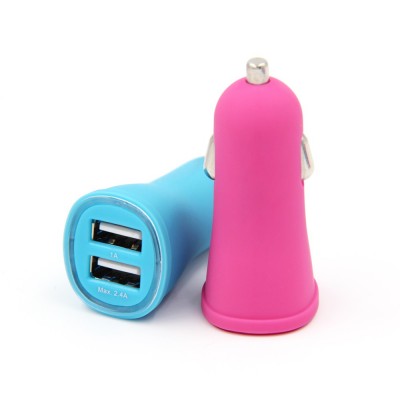 Drop Resistant Soft Rubber Surface Universal Car Charger For Car